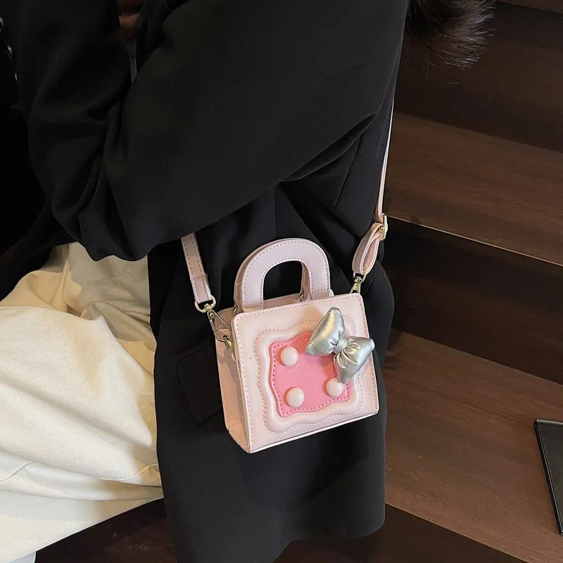 SEVENMOONS PU Crossbody Handbag Women's Silver/Black/Brown/Light Pink/Dark Pink-10