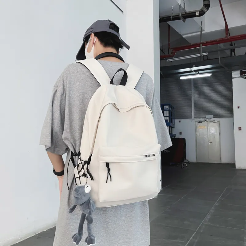 SEVENMOONS Nylon Backpack Unisex Ecru/Blue/Black/Burgundy-19