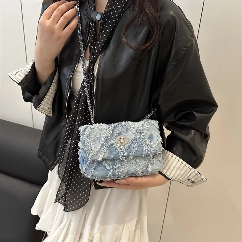 SEVENMOONS Nylon Shoulder Bag Women's Black/Blue/Pink-5
