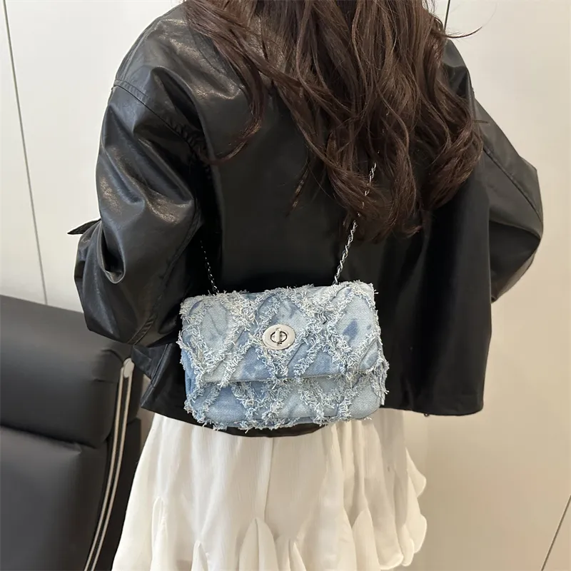 SEVENMOONS Nylon Shoulder Bag Women's Black/Blue/Pink-4