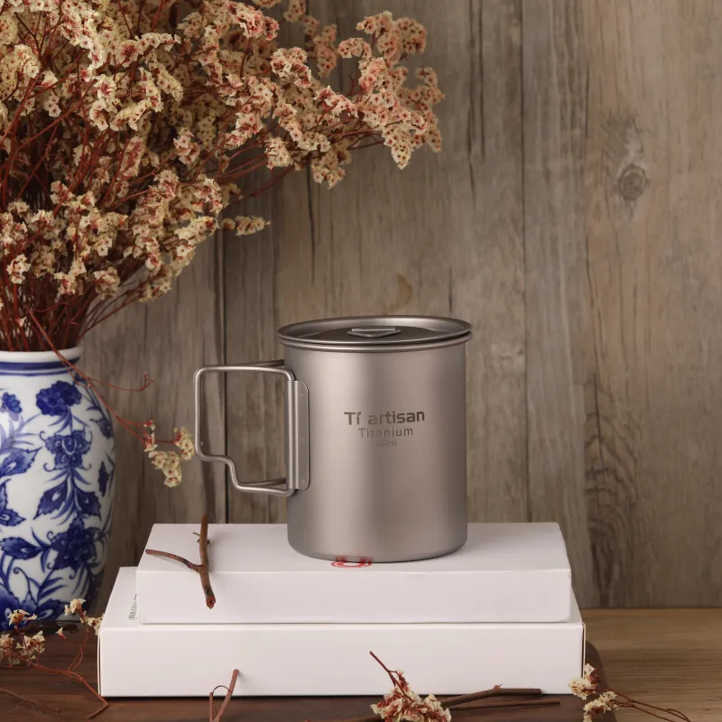 Tiartisan Outdoor Water Equipment Water Container 200ml 300ml 350ml 450ml 750ml Pure Titanium-10