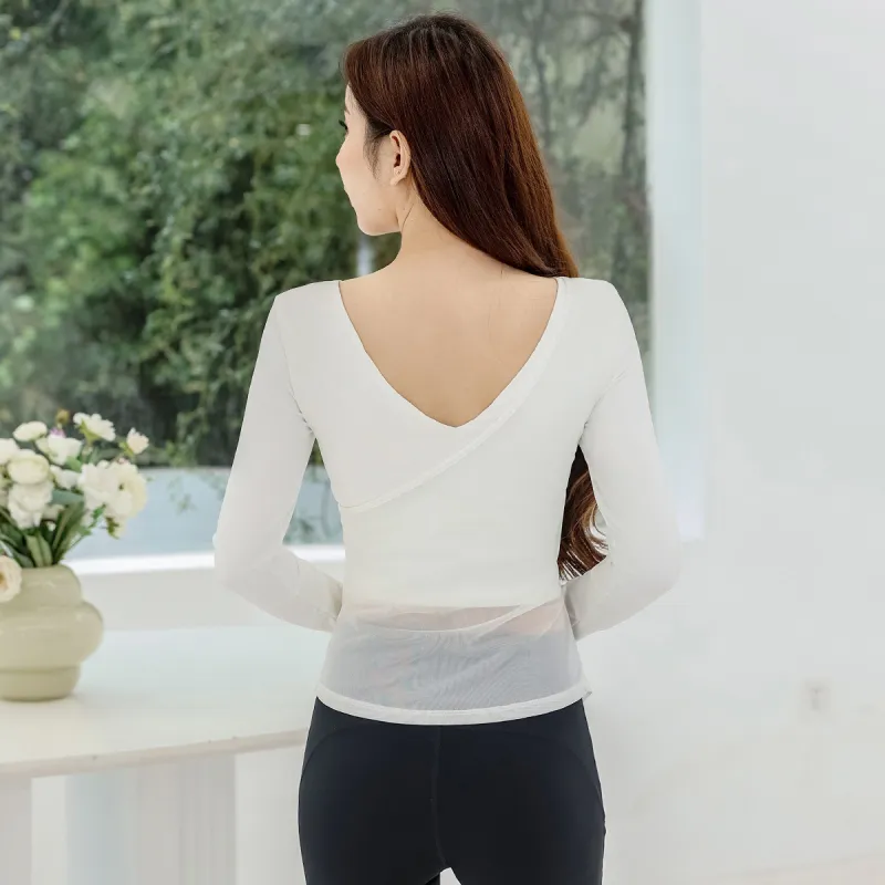 Barbie Yoga T Shirt Women's Raw White-2