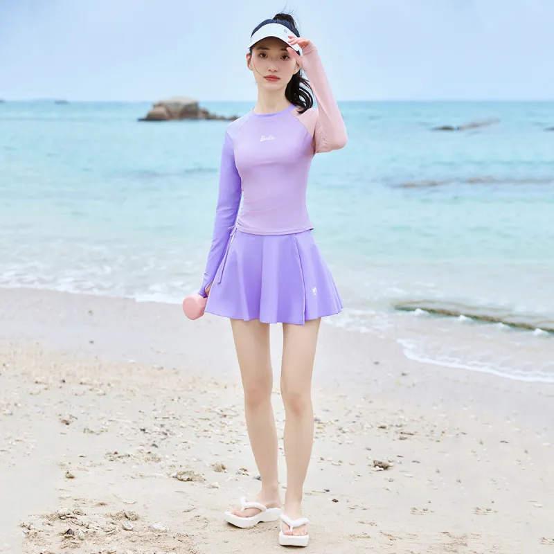 Barbie Two Piece Swimsuit Women's Purple-2