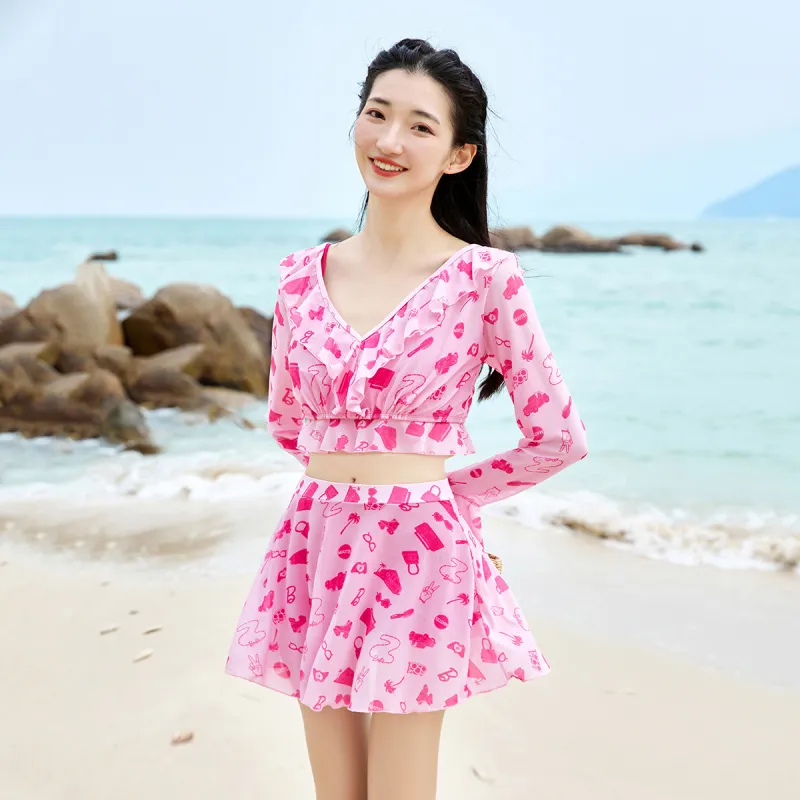 Barbie Two Piece Swimsuit Women's-4