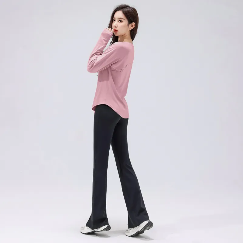 Barbie Yoga T Shirts Women's Lotus Pink Melody-4