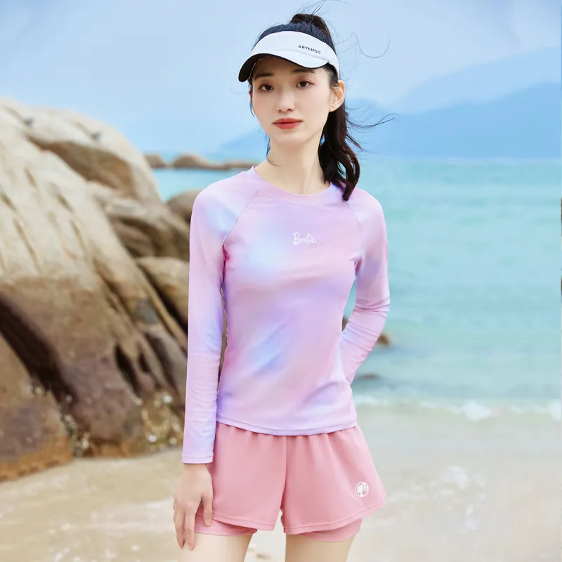 Barbie Two Piece Swimsuit Women's Pink-3