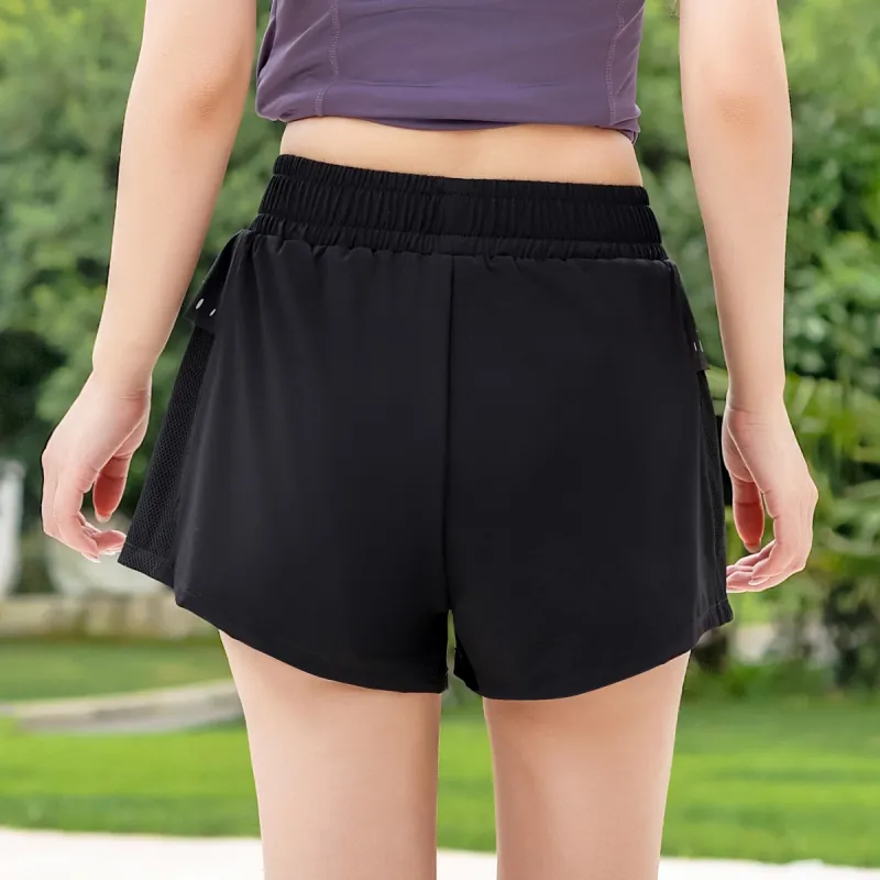 Barbie Sports Shorts Women's Trendy Black-1