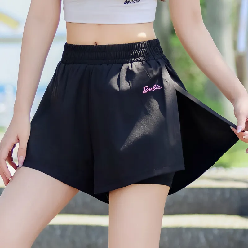 Barbie Sports Shorts Women's Black-2
