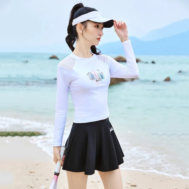 Barbie Two Piece Swimsuit Women's White-1