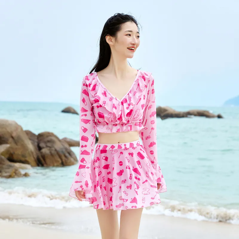 Barbie Two Piece Swimsuit Women's-2