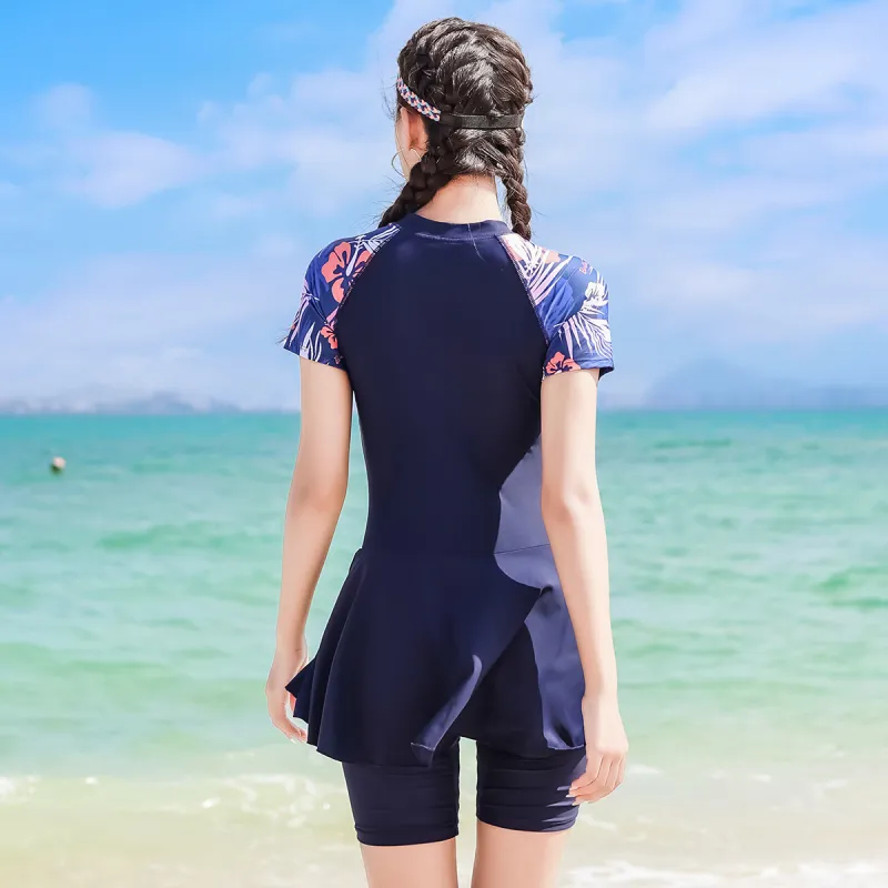 Barbie One piece Swimsuit Women's Blue-2