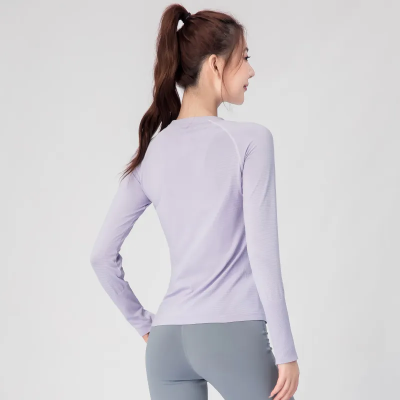 Barbie Yoga T Shirts Women's Purple-2