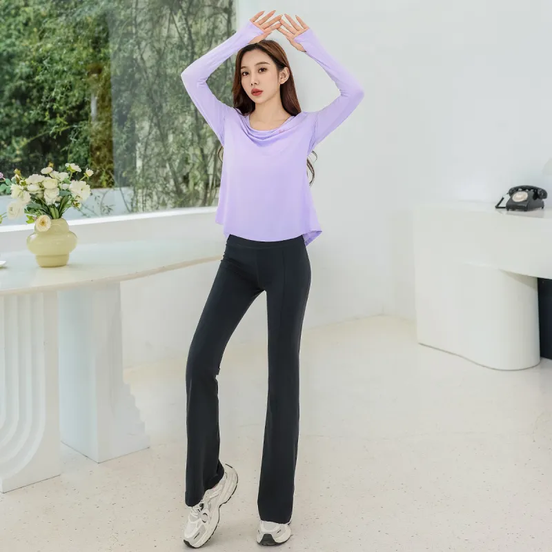 Barbie Yoga T Shirts Women's Lilac-4