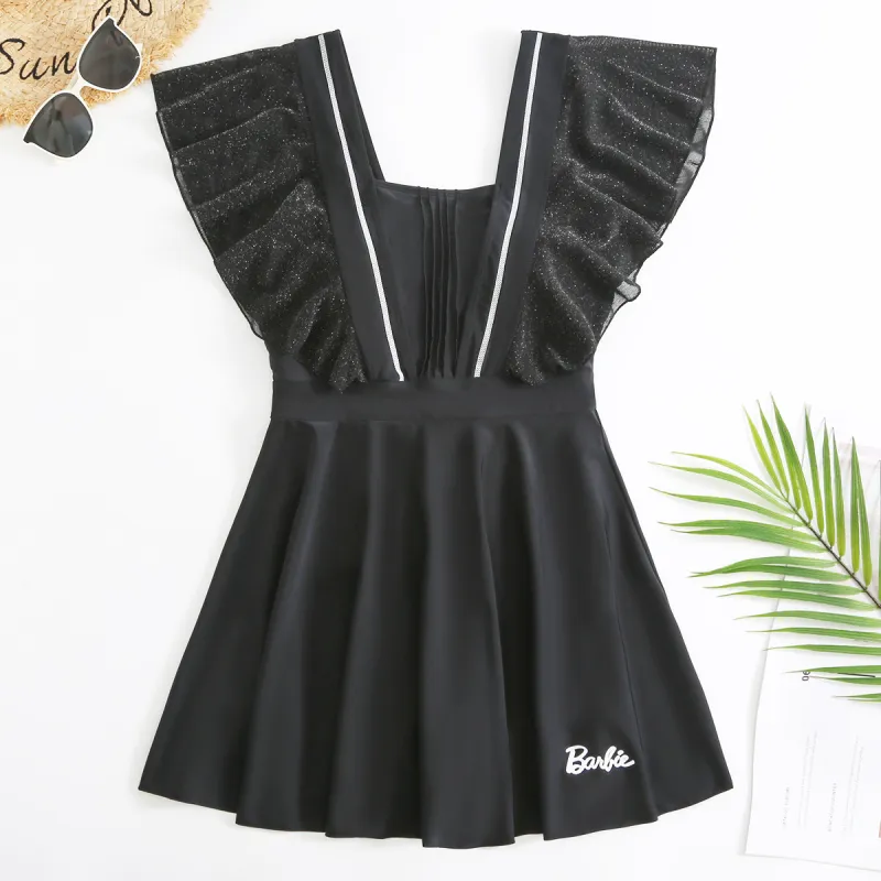 Barbie One piece Swimsuit Women's Black-3