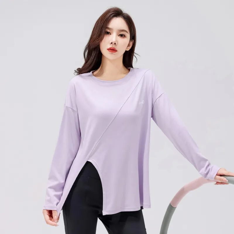 Barbie Yoga T Shirts Women's Purple[Loose Fit]-5