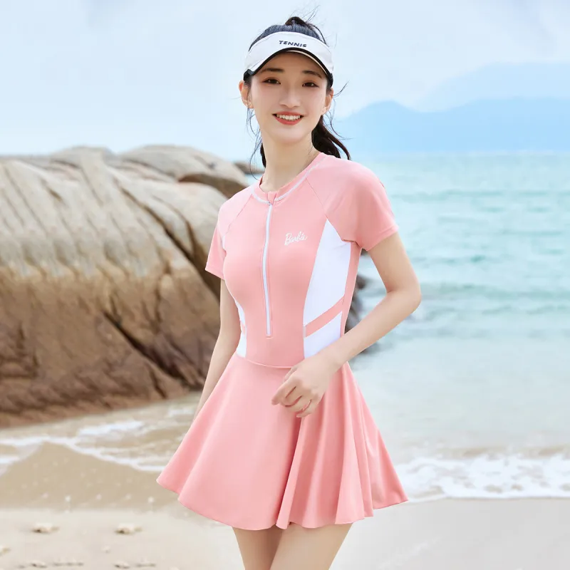 Barbie One piece Swimsuit Women's Pink-3