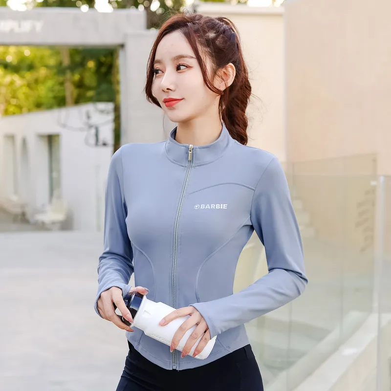Barbie Yoga Jackets Women's Blue-1
