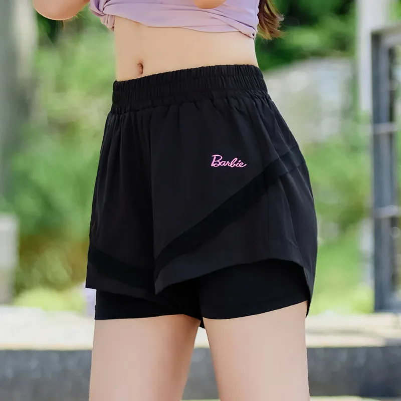 Barbie Sports Shorts Women's Black-5
