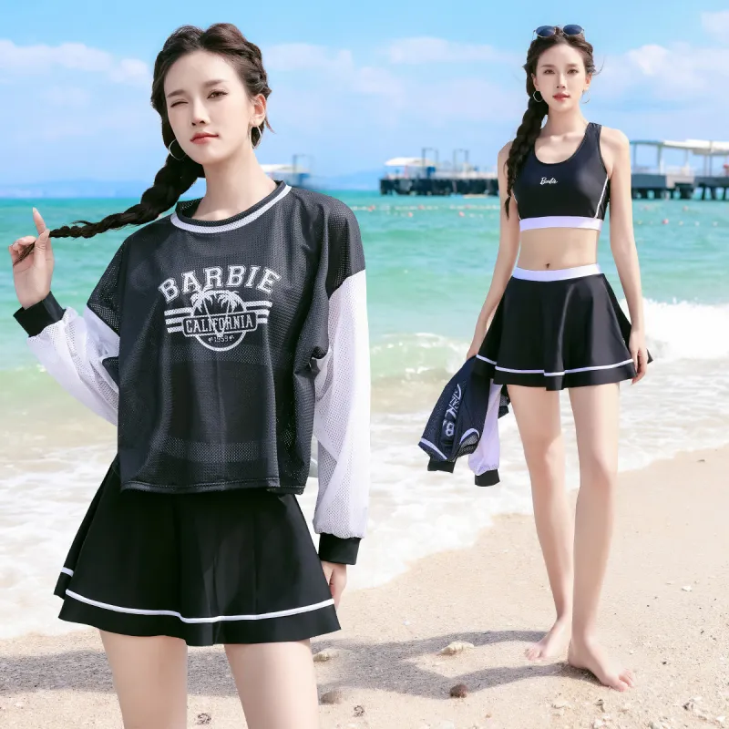 Barbie Two Piece Swimsuit Women's Black-2