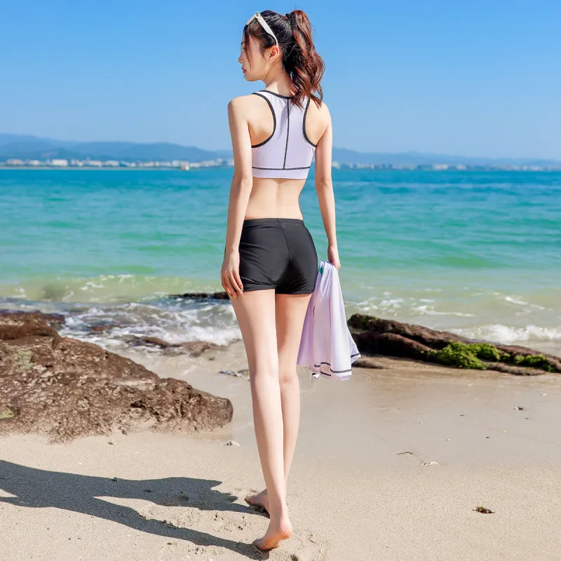 Barbie Two Piece Swimsuit Women's White-3