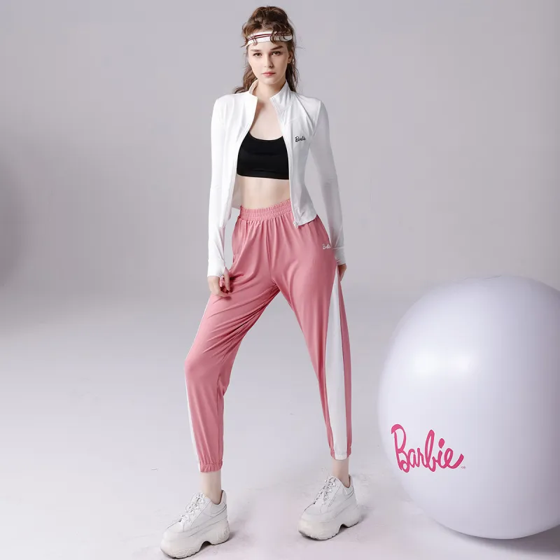 Barbie Yoga Jackets Women's White-4