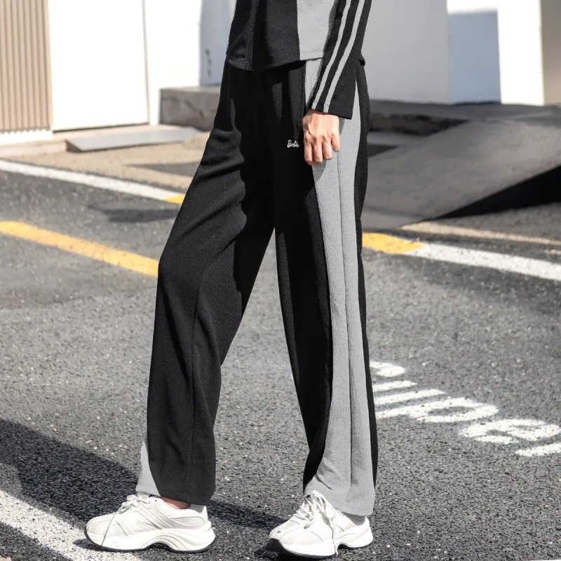 Barbie Sports Pants Women's Black Gray-2