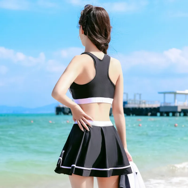 Barbie Two Piece Swimsuit Women's Black-5