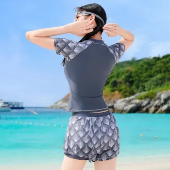 Barbie Two Piece Swimsuit Women's Gray