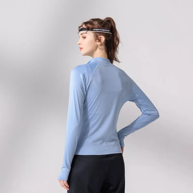 Barbie Yoga Jackets Women's Blue-1