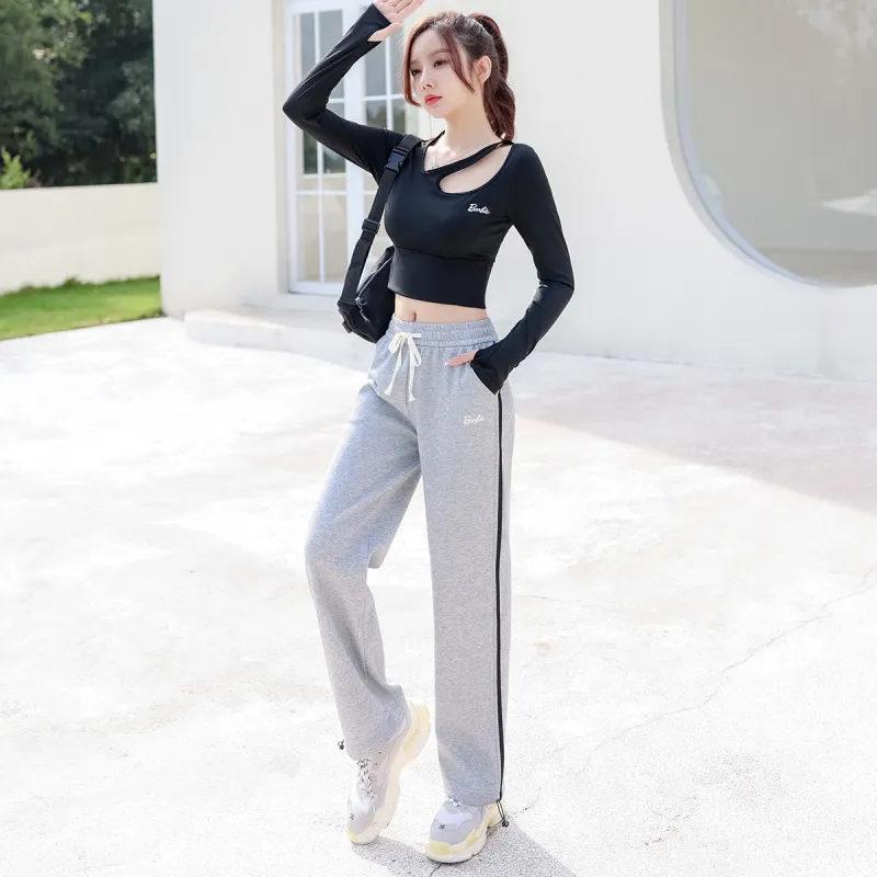 Barbie Sports Pants Women's Light Gray-4