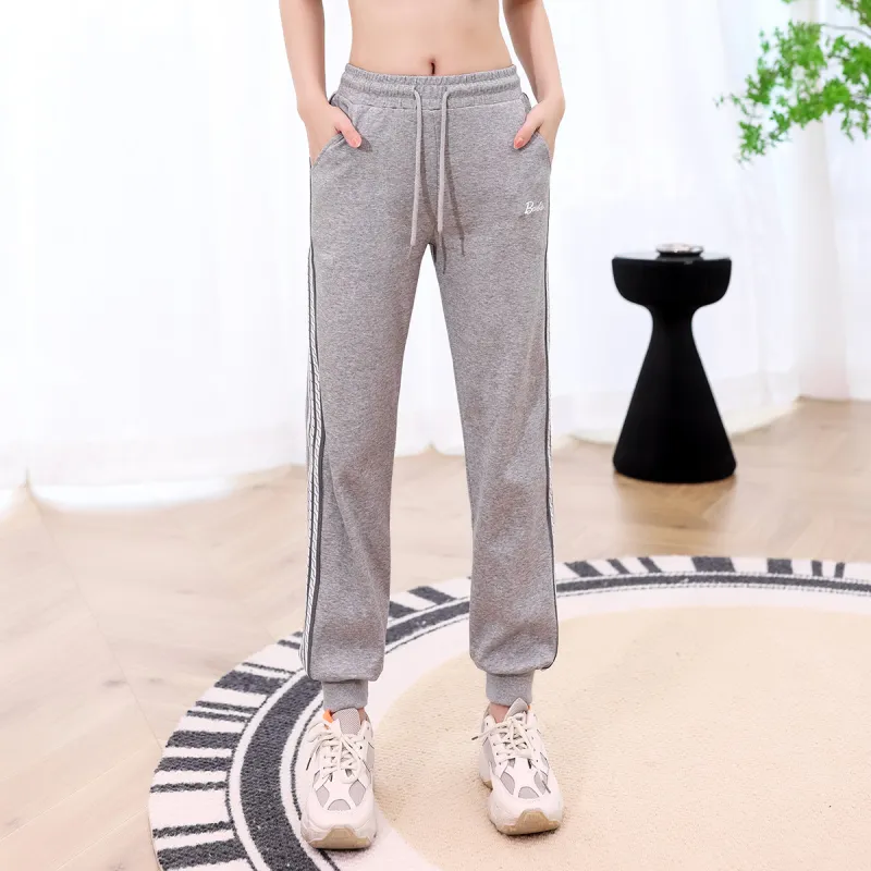 Barbie Sports Pants Women's Light Gray-3
