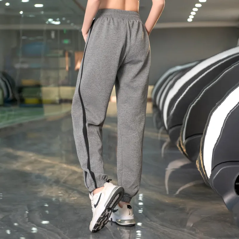 Barbie Sports Pants Women's Gray[Loose Fit Casual]-3
