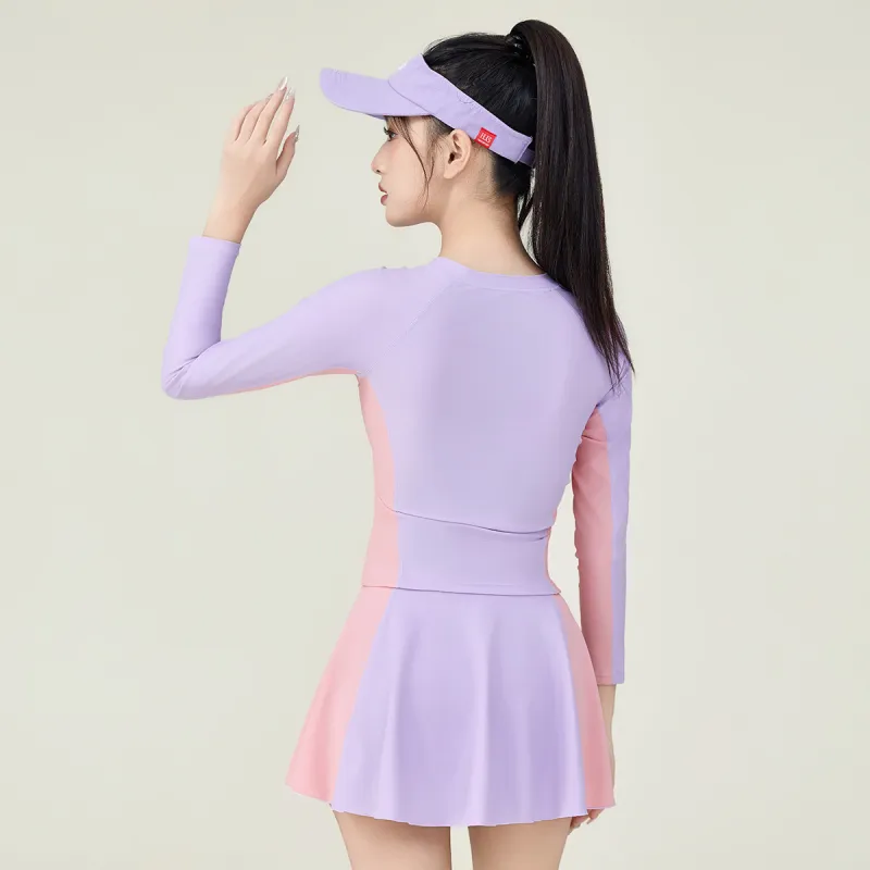 Barbie Two Piece Swimsuit Women's Purple-1
