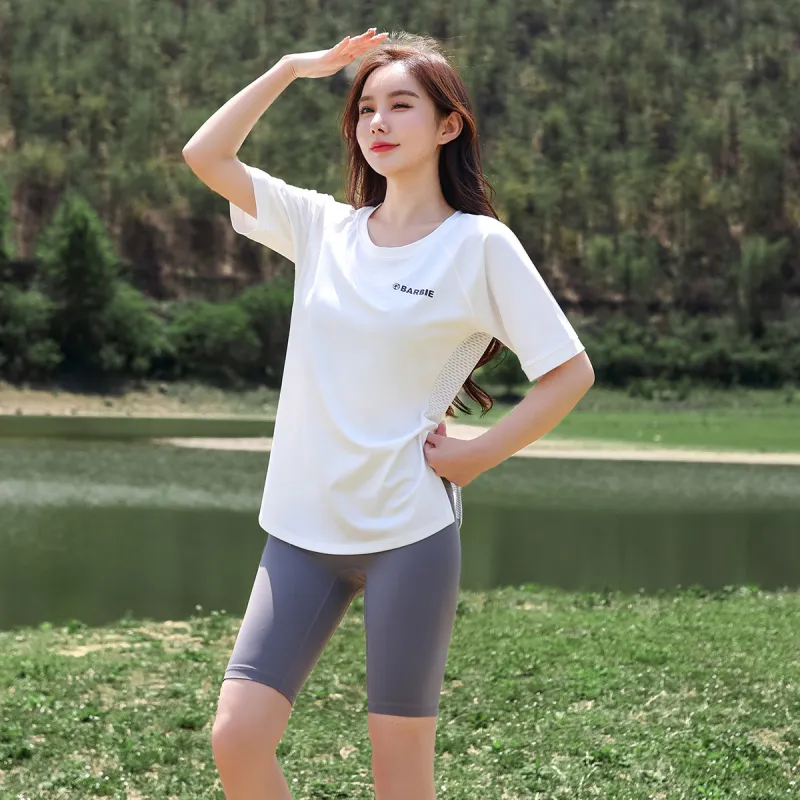 Barbie Yoga T Shirt Women's White-3