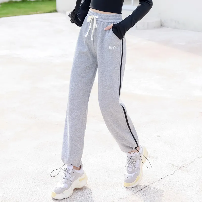 Barbie Sports Pants Women's Light Gray-5