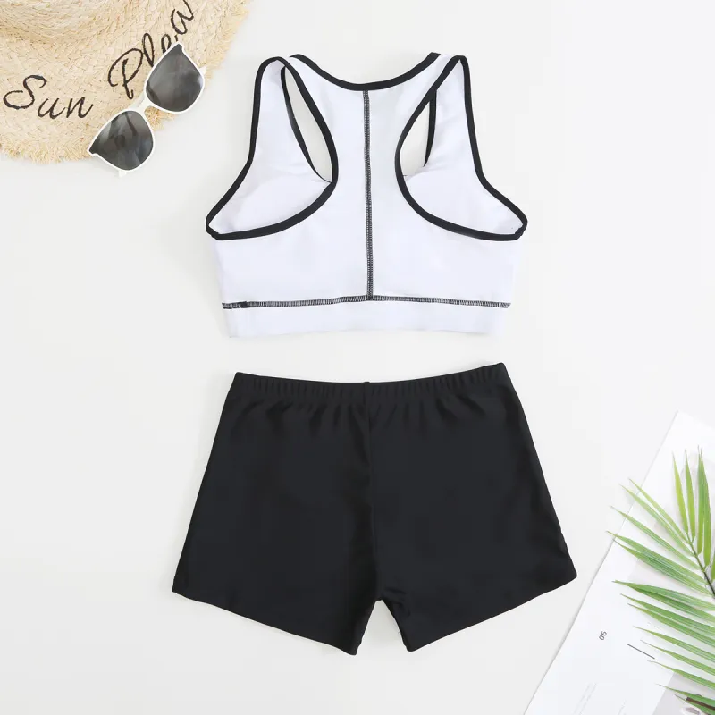 Barbie Two Piece Swimsuit Women's White-5
