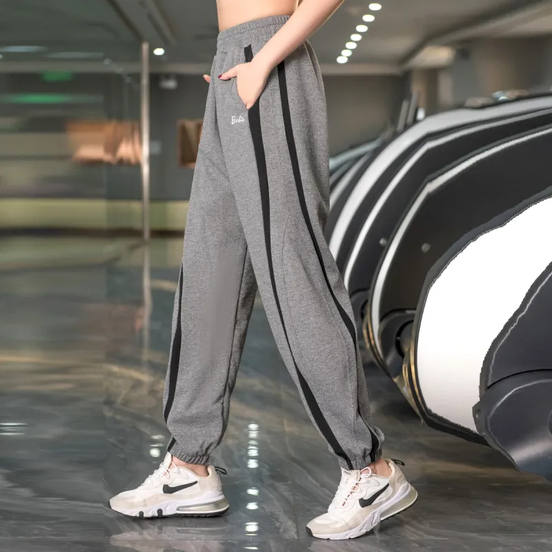 Barbie Sports Pants Women's Gray[Loose Fit Casual]-2