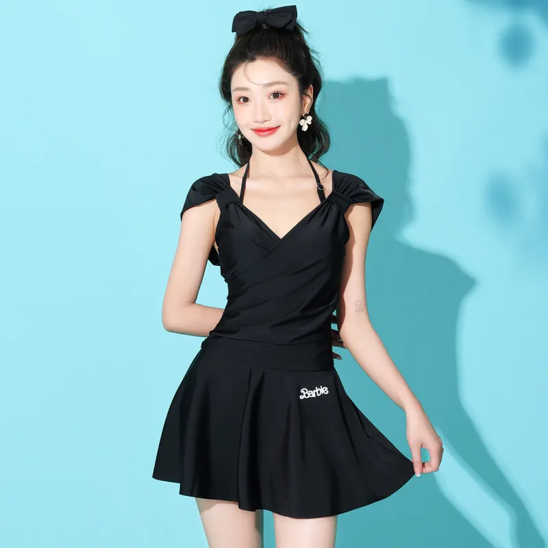 Barbie One piece Swimsuit Women's Black-3