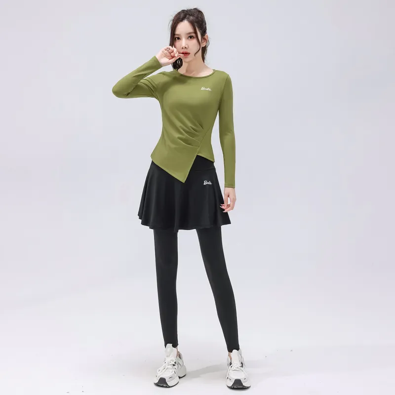 Barbie Yoga T Shirt Avocado Green-3