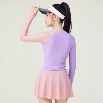 Barbie Two Piece Swimsuit Women's Pink Purple