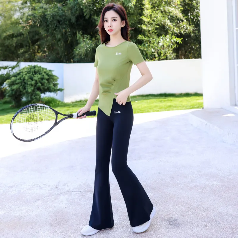 Barbie Yoga T Shirt Avocado Green-4