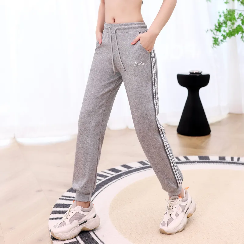Barbie Sports Pants Women's Light Gray-7