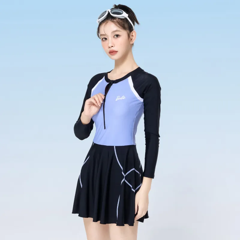 Barbie One piece Swimsuit Women's Blue-5