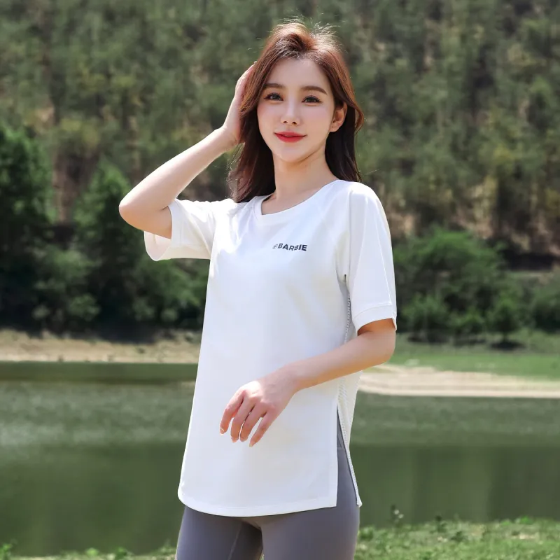 Barbie Yoga T Shirt Women's White-6