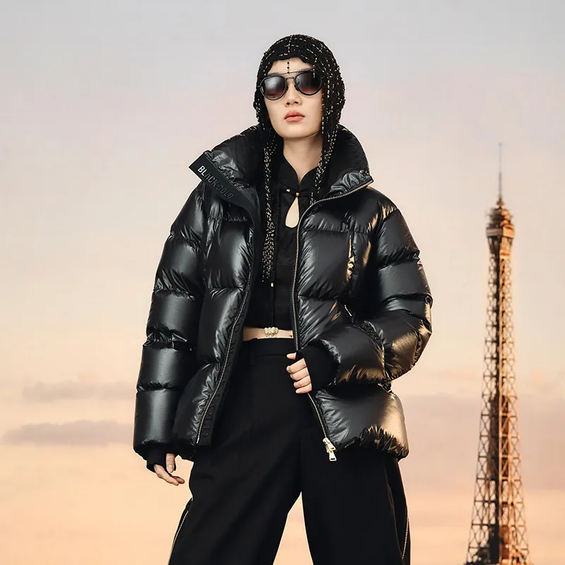 GOLDFARM Down Jacket Women's Napoleon Black-3