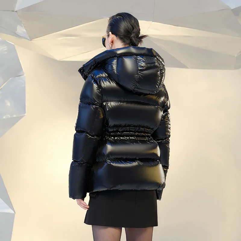 GOLDFARM Down Jacket Women's Haute Couture Diamond Black-0