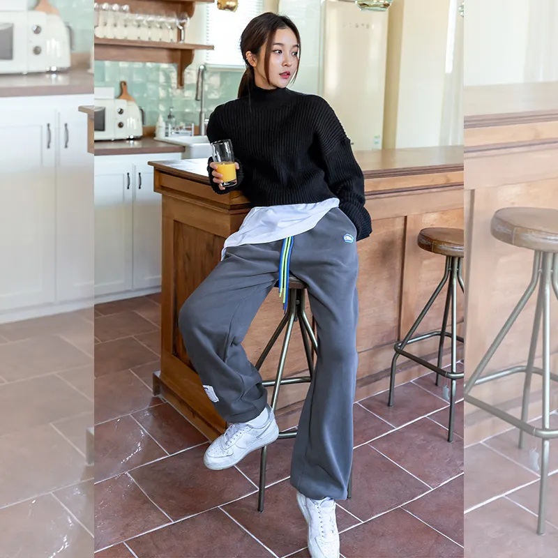 HSTYLE Casual Pants Women's Gray-2