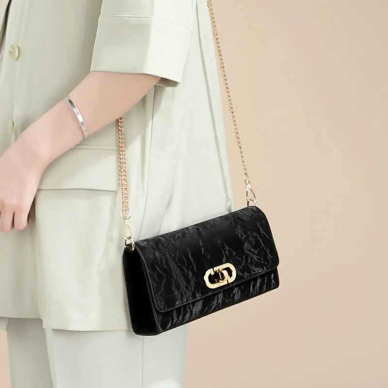 TUCANO PU Leather Crossbody Bag, Shoulder Bag Regular Women's Classic Black-6
