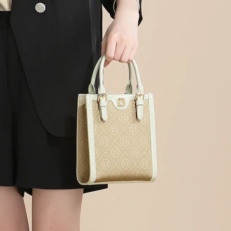TUCANO Synthetic Leather Handbag Trumpets Women's Mist Gray-7