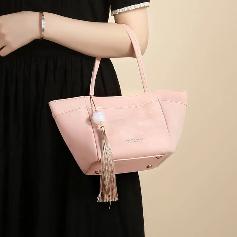 TUCANO PU Shoulder Bag, Crossbody Bag, Handbag Regular Women's Silver/Girly Pink-20